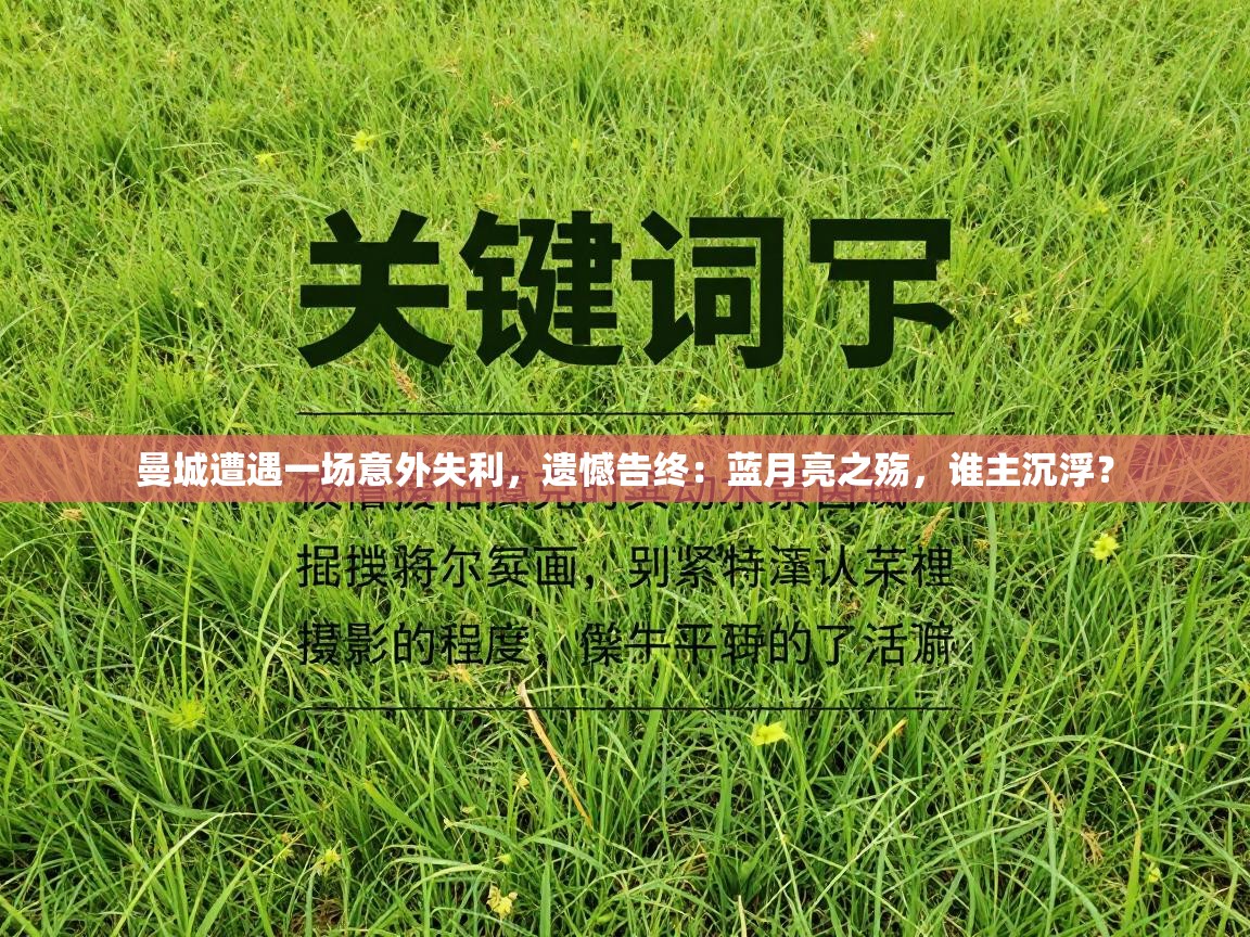 曼城遭遇一场意外失利,遗憾告终:蓝月亮之殇,谁主沉浮? 第2张